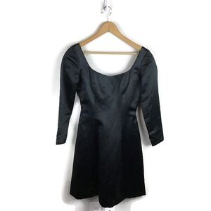 Donald Deal Dress 100% Silk A Line Long Sleeve